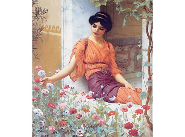 John William Godward Yaz Çiçekleri