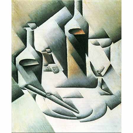 Juan Gris Bıçak ve Şişeler