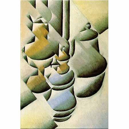 Juan Gris Gaz Lambalı Natürmort