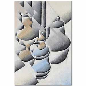 Juan Gris Gaz Lambalı Natürmort