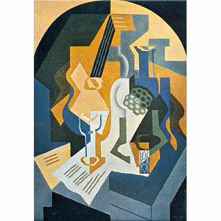 Juan Gris Meyve Tabağı ve Mandolin