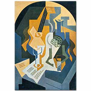 Juan Gris Meyve Tabağı ve Mandolin