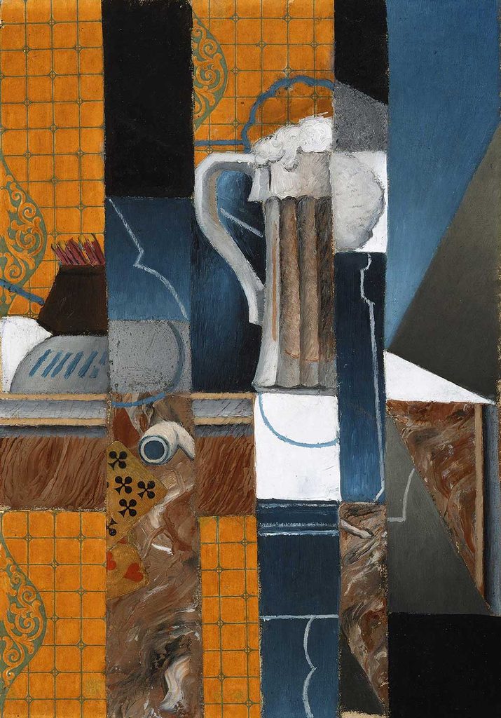 Juan Gris Bira Bardağı ve Oyun Kartları