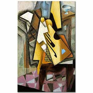 Juan Gris Sandalyenin Üzerindeki Gitar