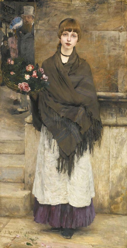 Jules Bastien Lepage Londra'da Çiçekçi Kız