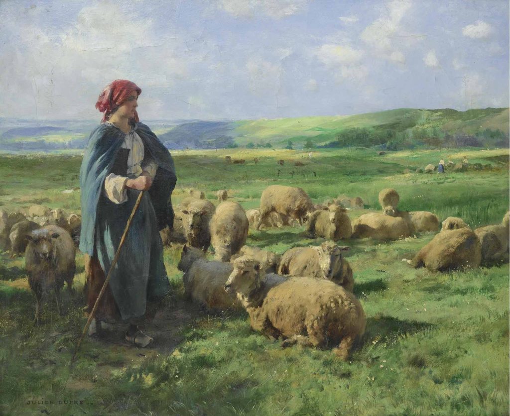 Julien Dupre, Çoban Kız ve Sürüsü
