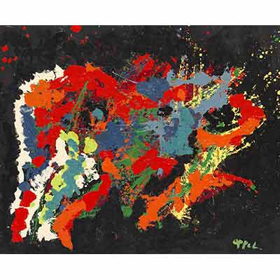 Karel Appel Soyut Kırmızı