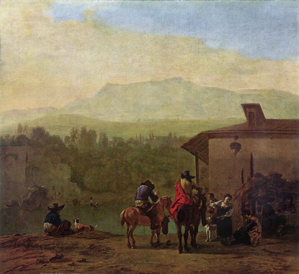 Karel Dujardin, Bir Italyan Lokantasında Mola