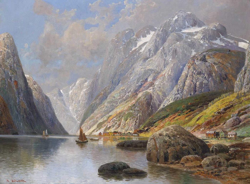Karl Kaufmann Fiyort Manzarası