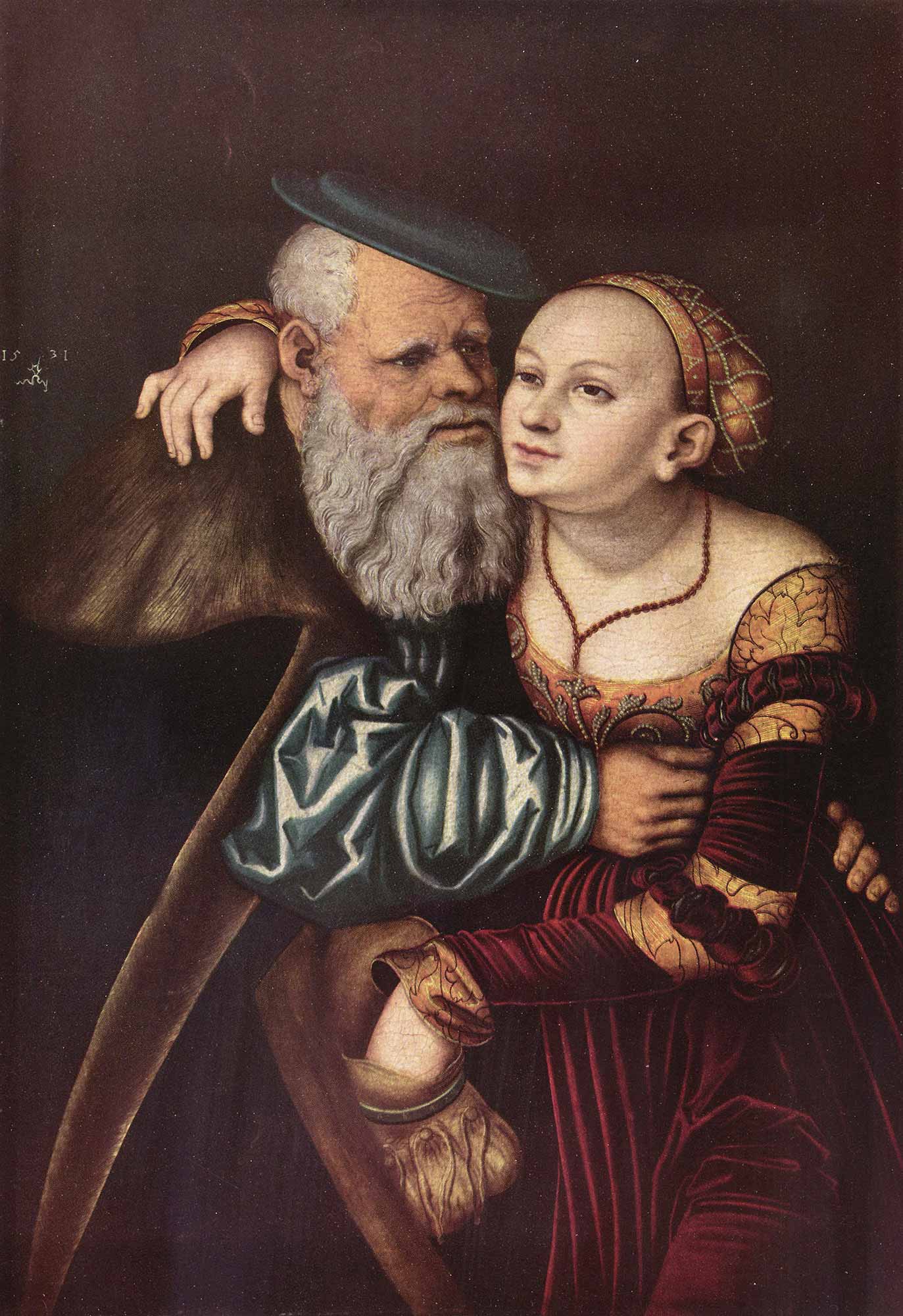 Lucas Cranach Aşık ihtiyar