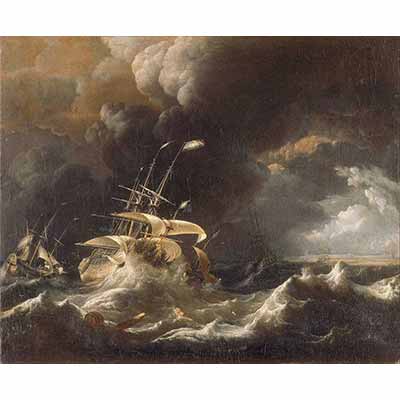 Ludolf Backhuysen Fırtınada Gemi