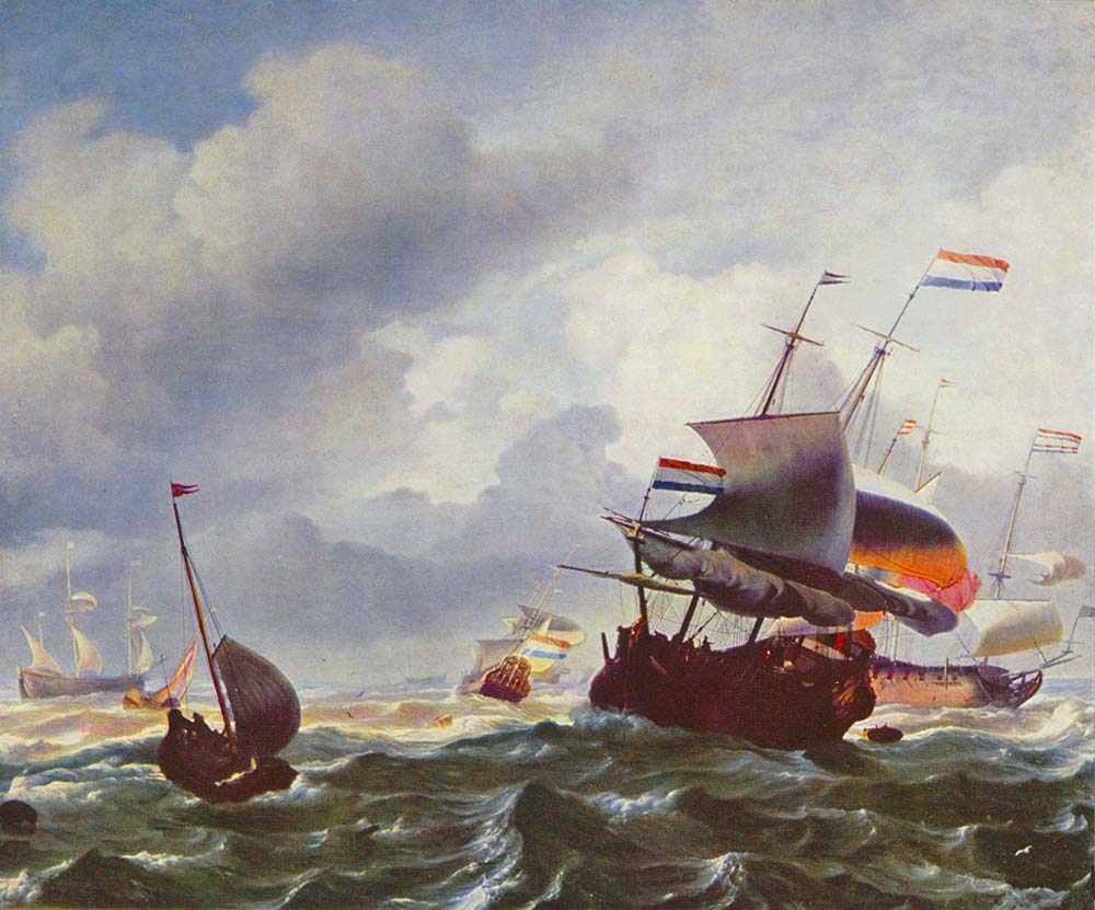 Ludolf Backhuysen Fırtınadaki Gemiler