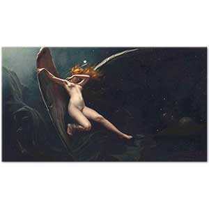 Luis Ricardo Falero Yıldızlı Gökteki Peri