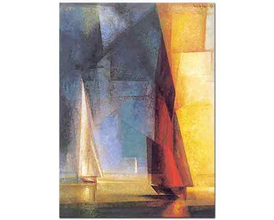 Lyonel Feininger Denizde Sakin Gün III