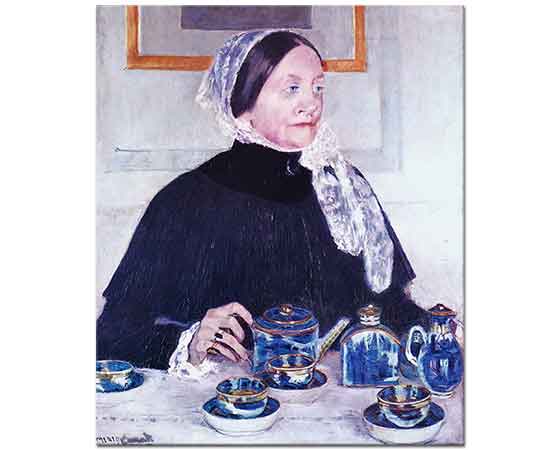 Mary Cassatt Çay Masasında Kadın