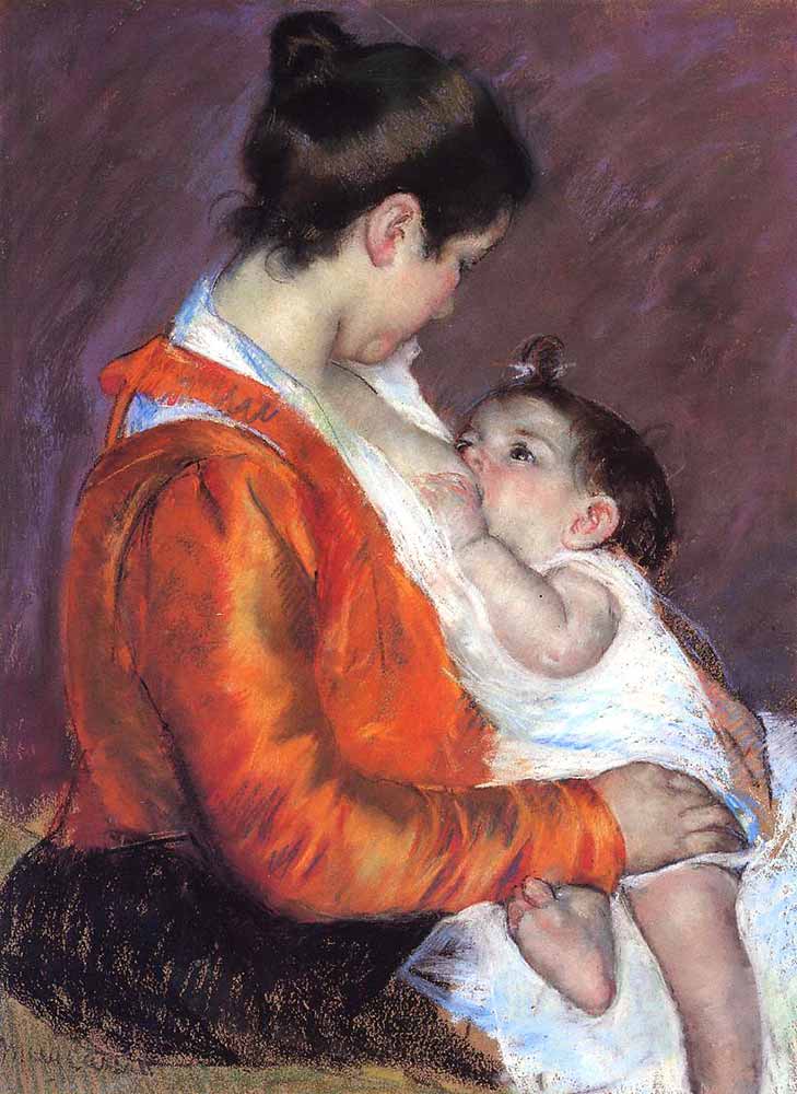 Mary Cassatt Çocuğunu Emziren Louise