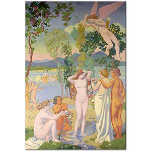 Maurice Denis Psychenin Güzelliğinden Sarhoş Olmuş Uçan Cupid