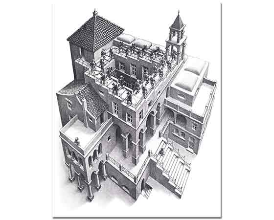 Maurits Cornelis Escher Çıkış ve iniş