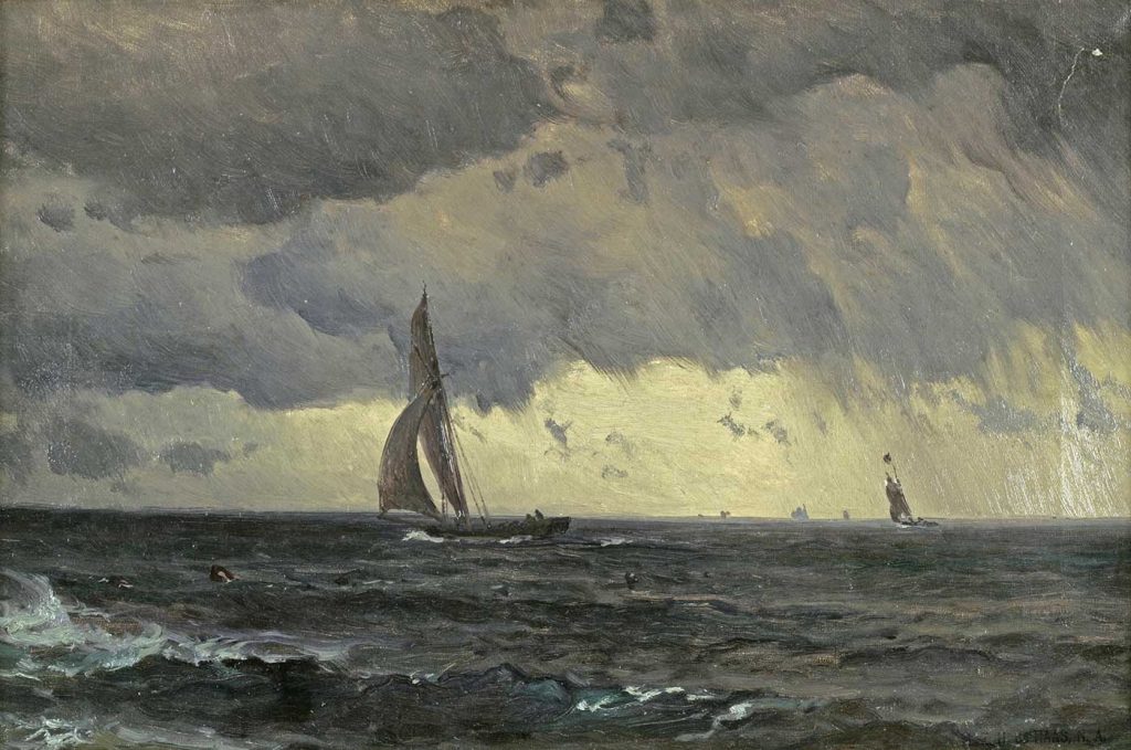Mauritz de Haas Fırtınada Yelken