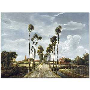 Meindert Hobbema Middelharnis'deki Yol