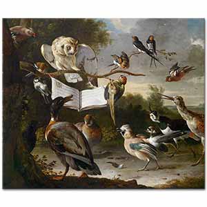 Melchior de Hondecoeter Kuşların Konseri
