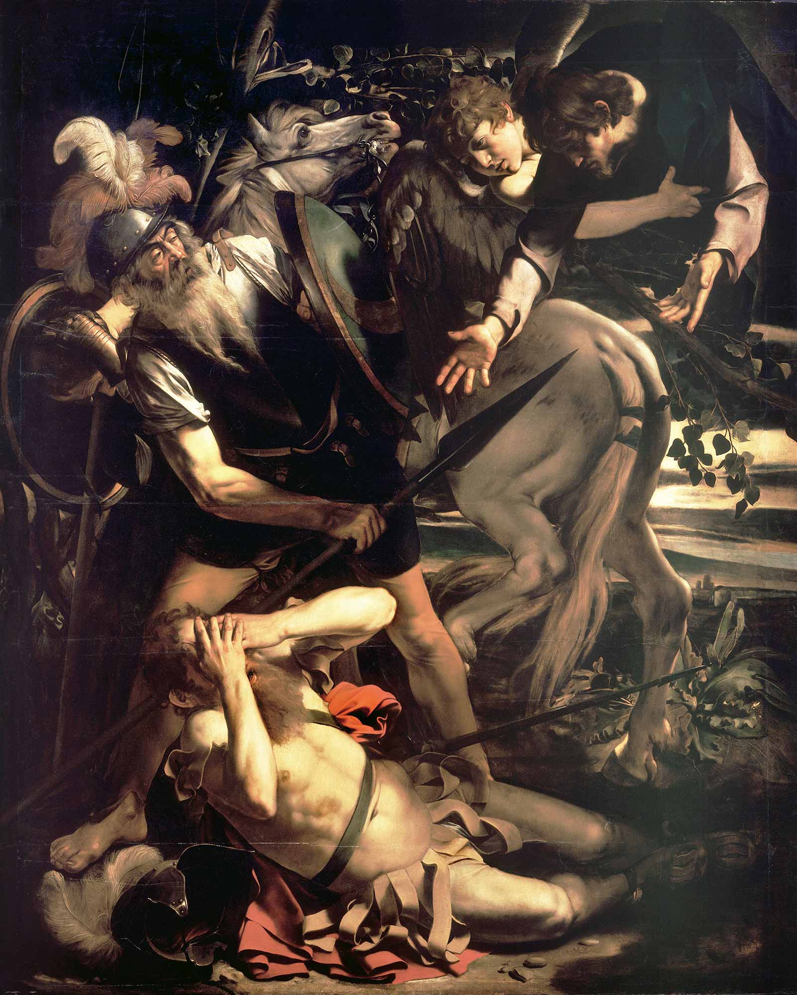 Michelangelo Caravaggio Aziz Paul'un Hristiyan Oluşu