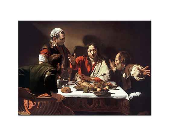 Michelangelo Caravaggio Emmaus'ta Son Akşam Yemeği
