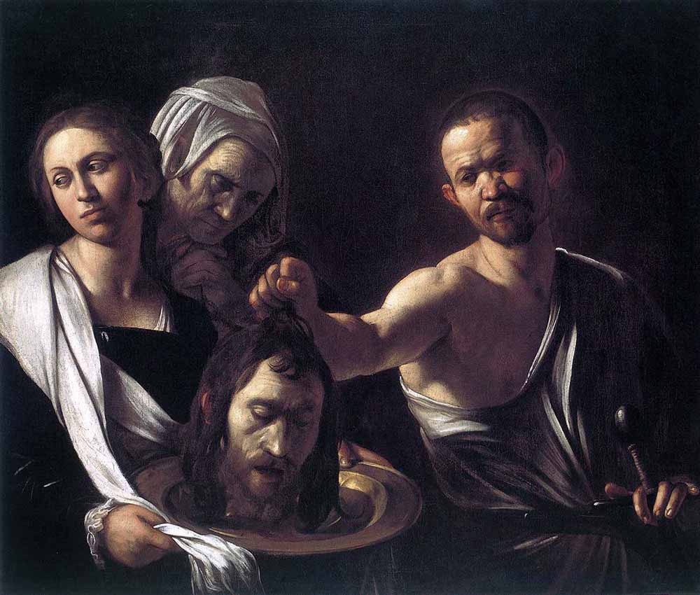 Michelangelo Caravaggio Salome ile Baptist Aziz John'un Başı