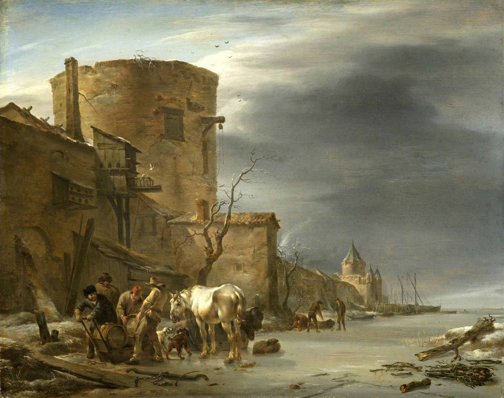 Nicolaes Pietersz Berchem Haarlem Duvarları ve Kış