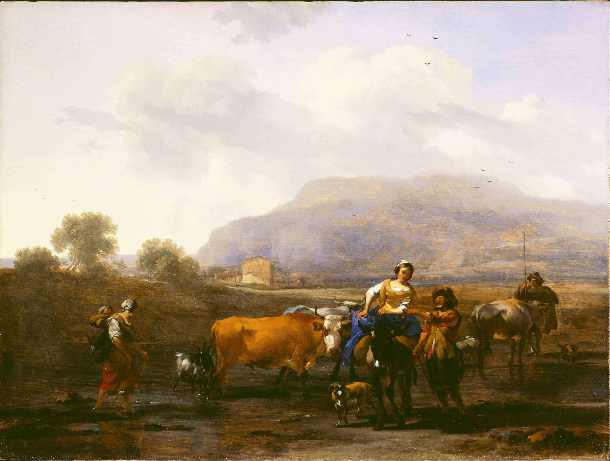 Nicolaes Pietersz Berchem Seyahat Eden Çiftçiler