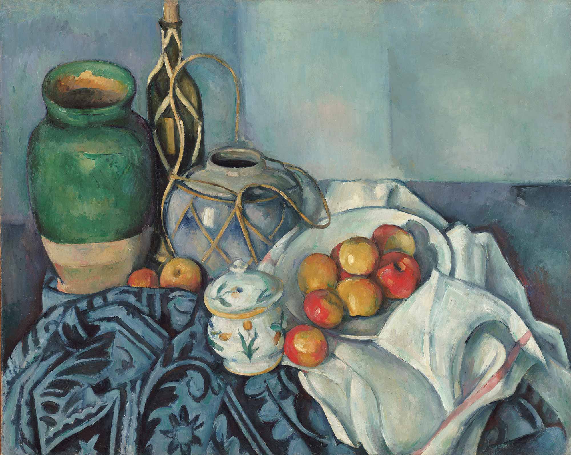 Paul Cezanne Elmalı Natürmort tablosu