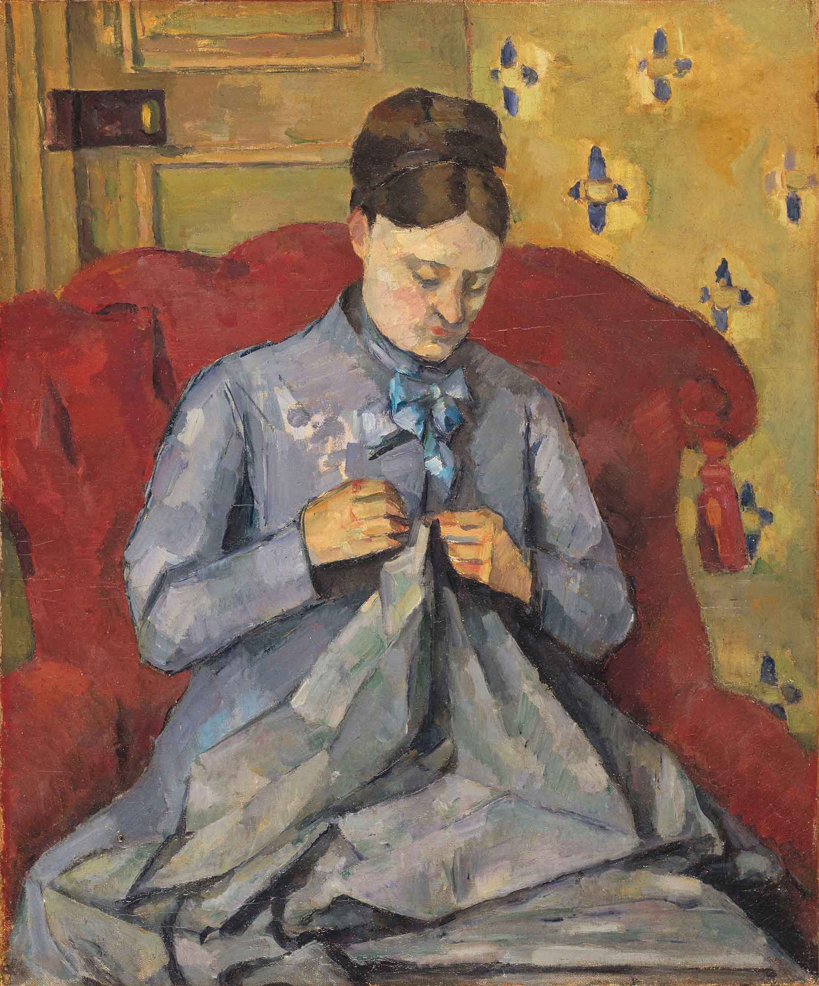 Paul Cezanne Eşinin Portresi
