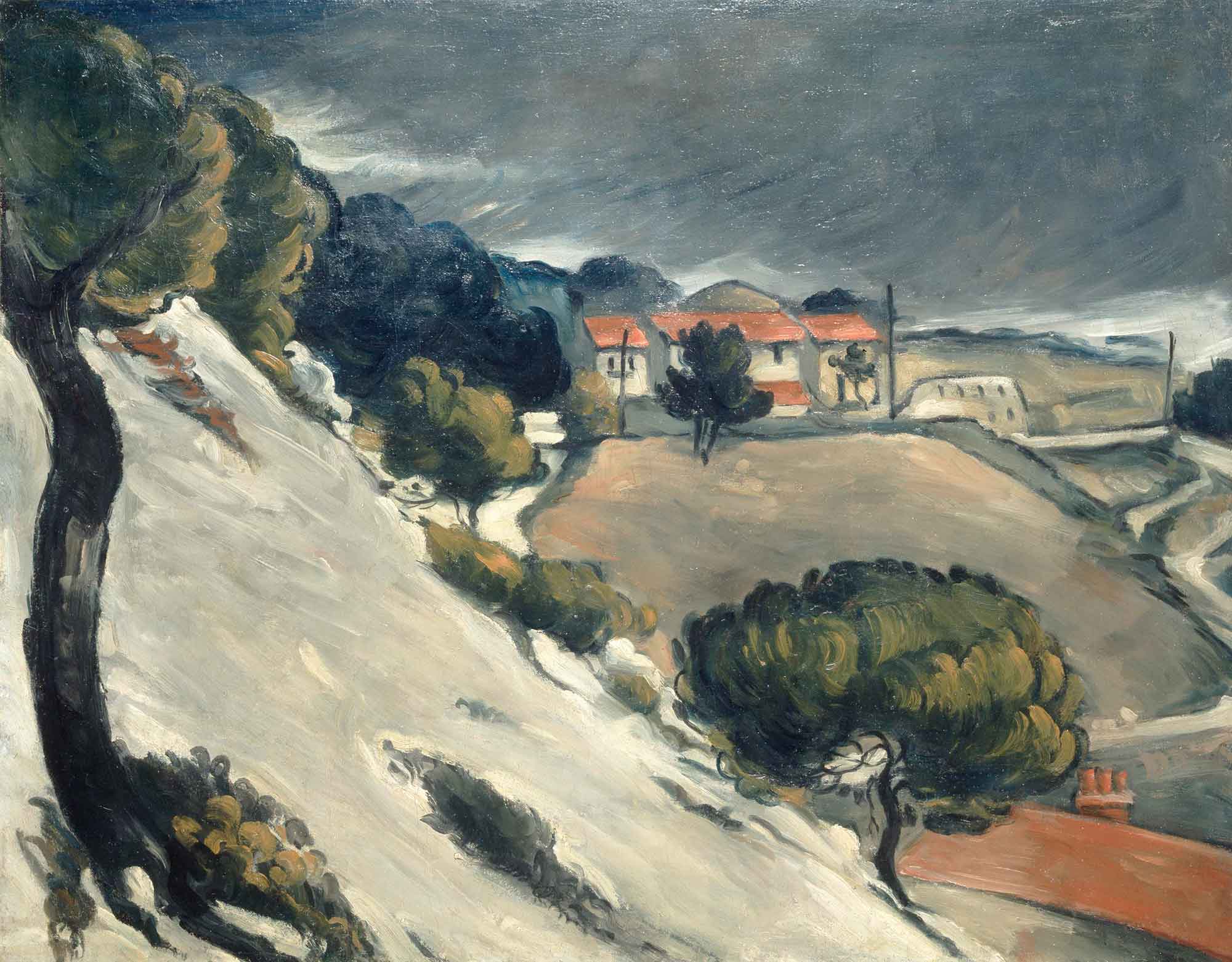 Paul Cezanne Estaque'de Eriyen Kar