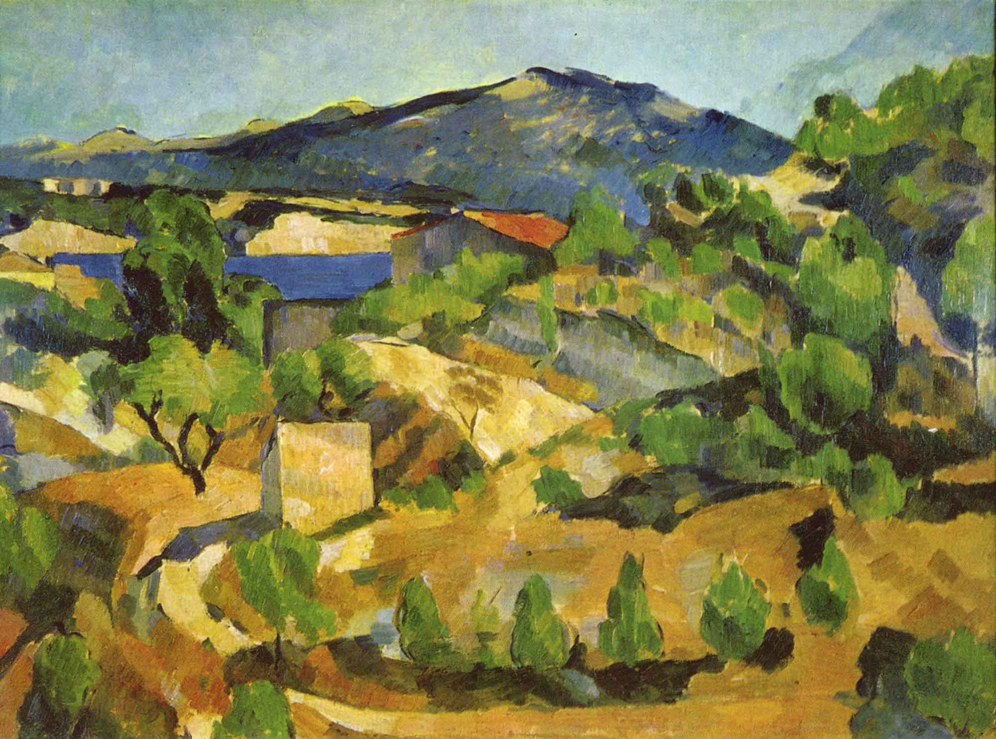 Paul Cezanne Fransız Provenci'nde Dağlar