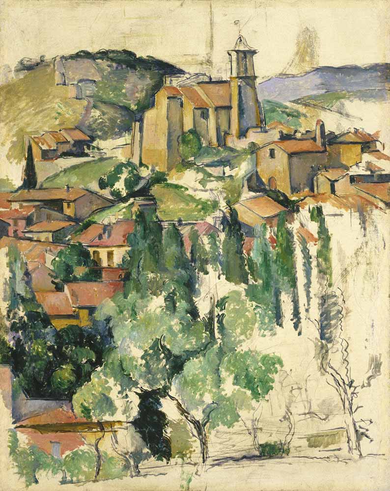 Paul Cezanne Kilise ve Manzara