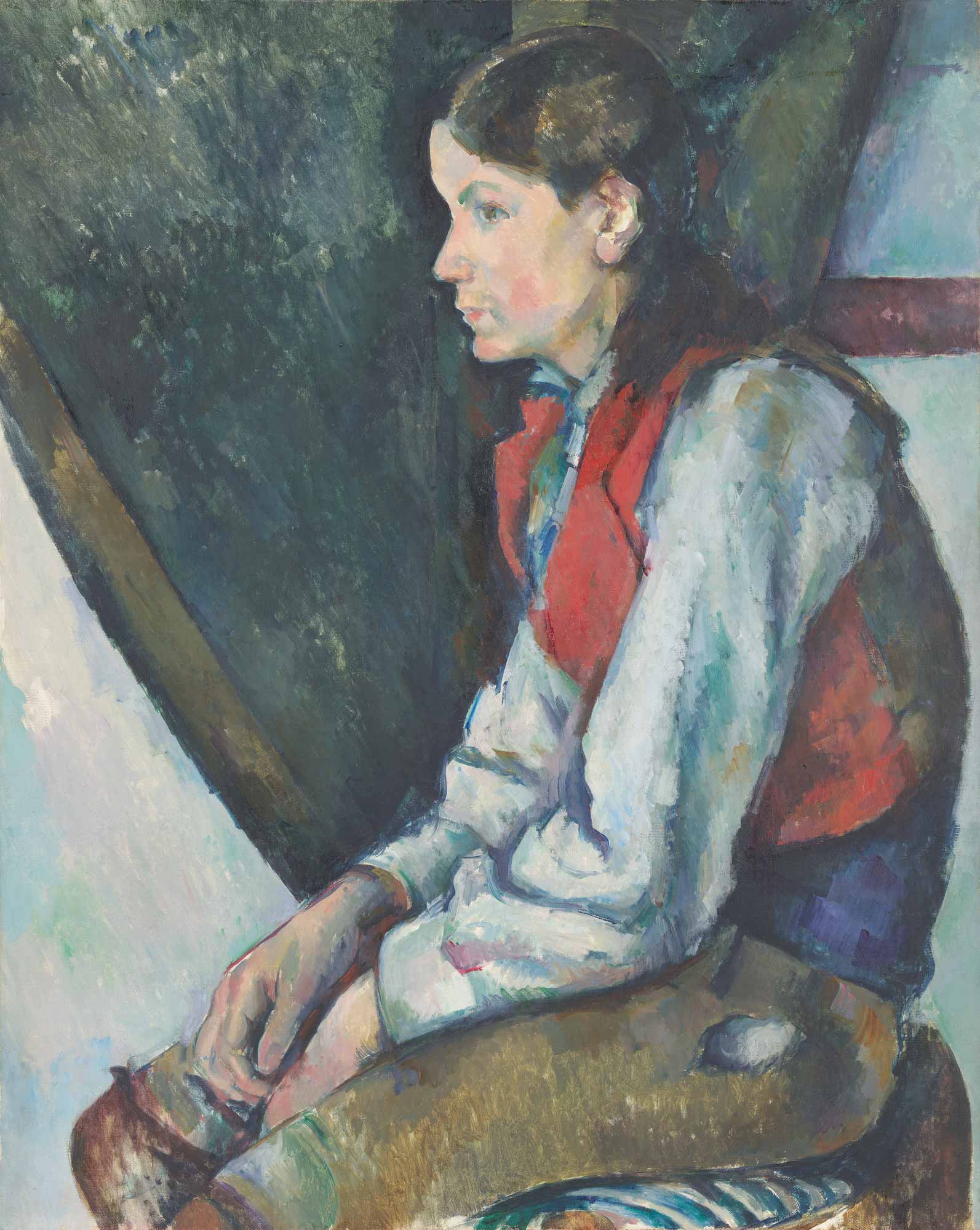 Paul Cezanne Kırmızı Yelekli Çocuk