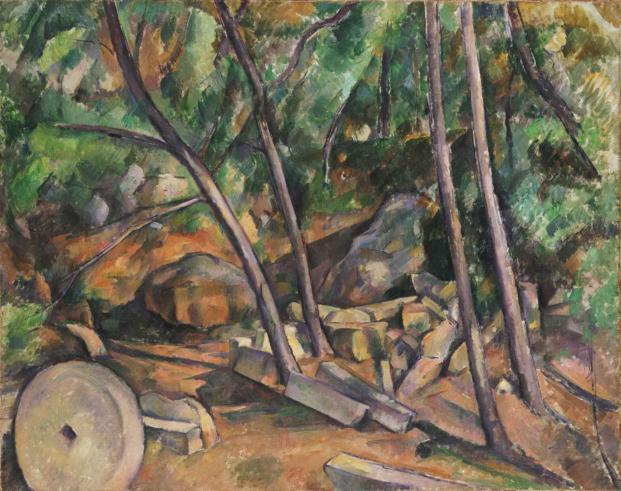 Paul Cezanne Odunlar ve Değirmen Taşı