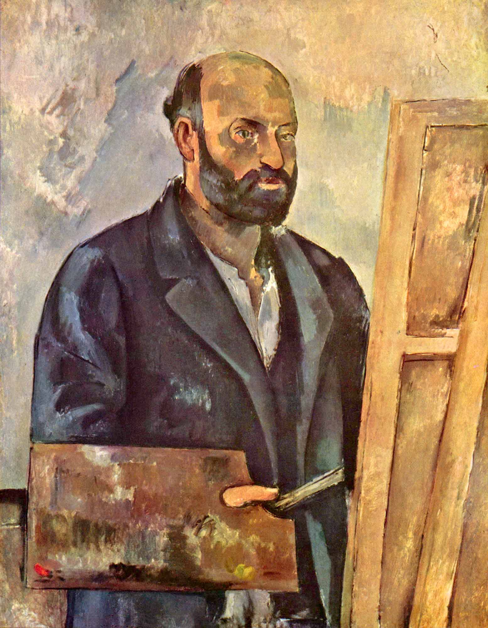 Paul Cezanne Paleti ile Kendi Portresi