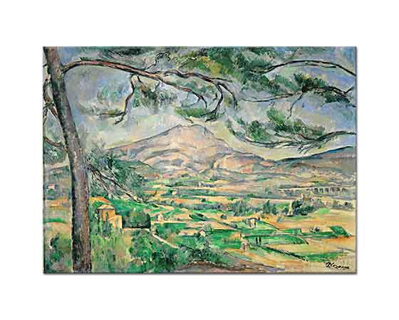 Paul Cezanne Sainte Victoire Dağı tablosu