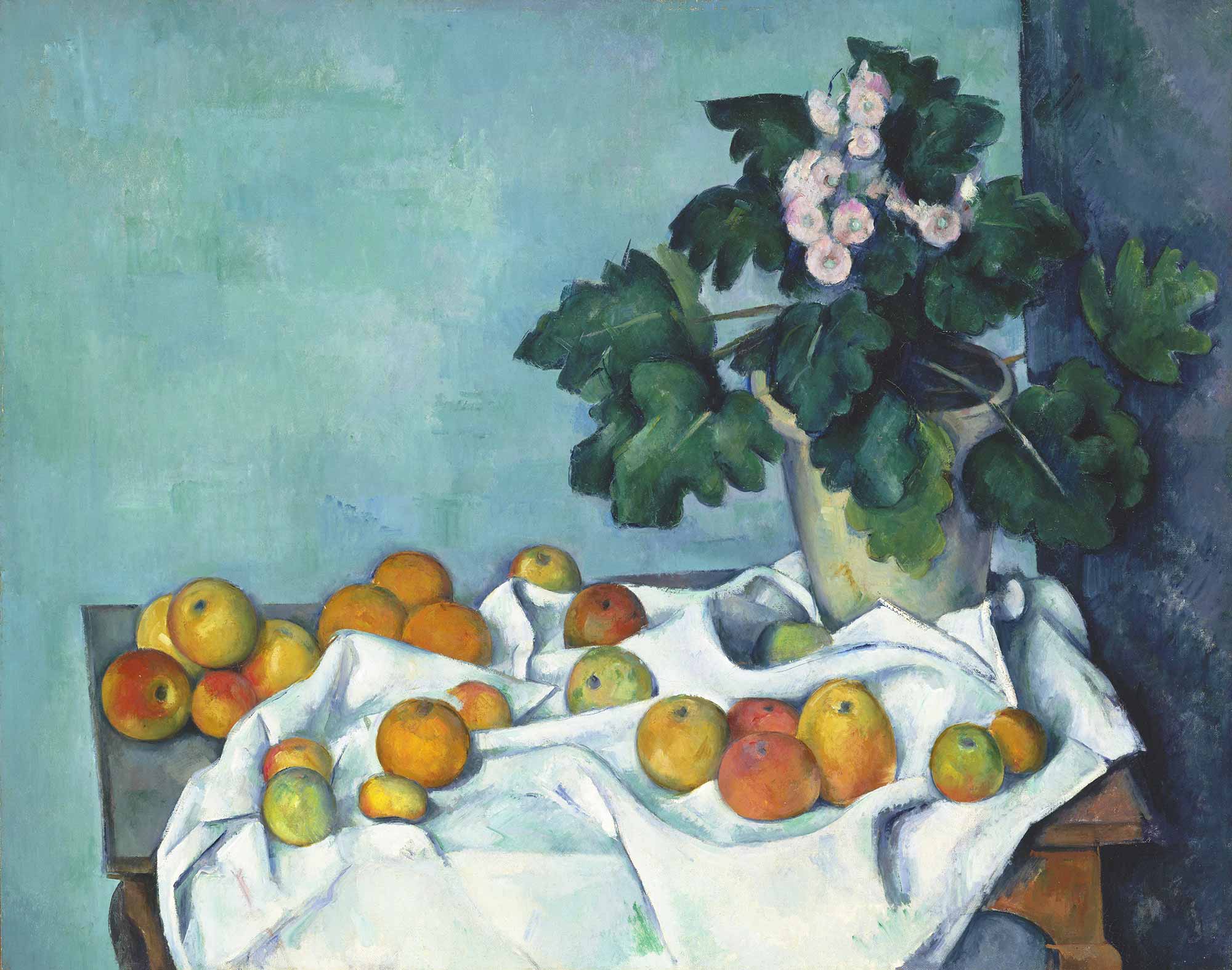 Paul Cezanne Sardunya ve Meyveler