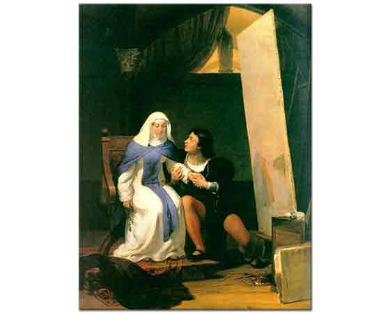 Paul Delaroche Fra Filippo Lippi'nin Modeline Aşık Olması