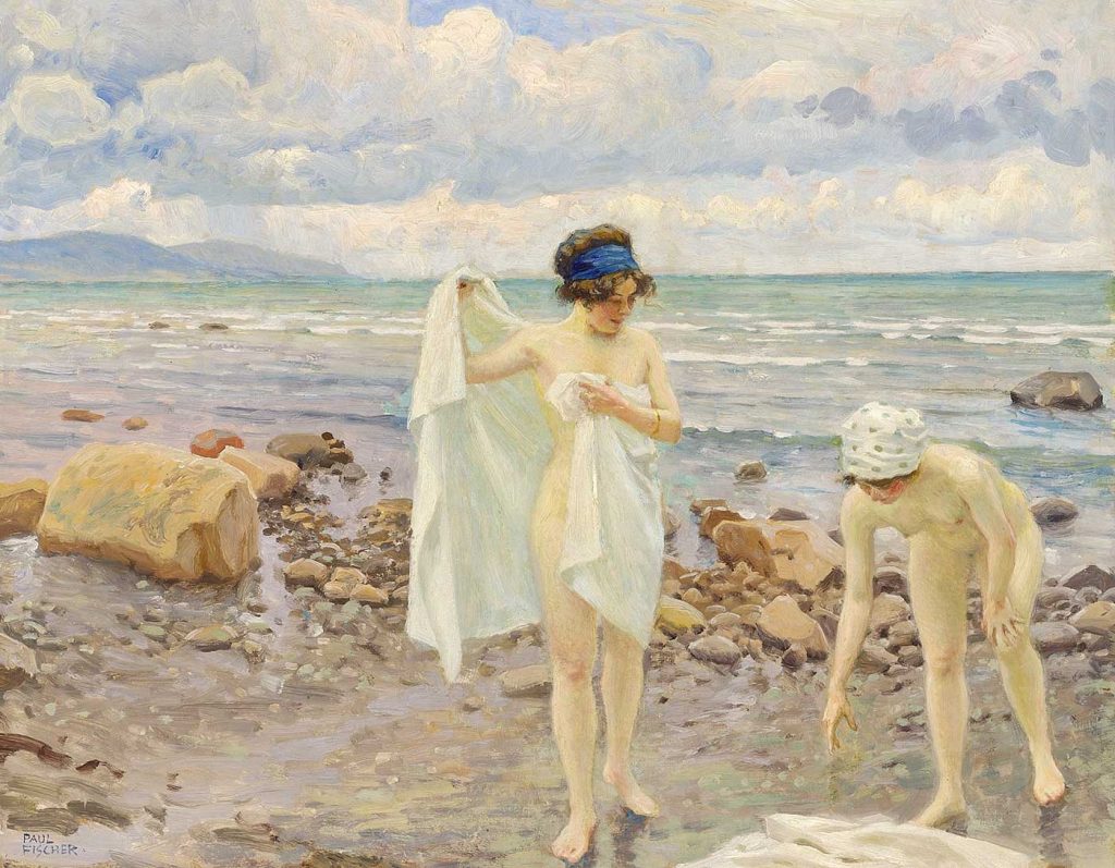 Paul Gustav Fischer Deniz Kenarında Gençler