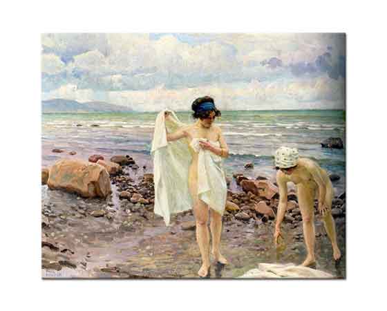Paul Gustave Fischer Deniz Kenarında Gençler