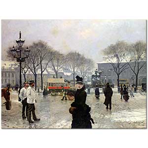 Paul Gustav Fischer Kopenhag'da Kış Günü