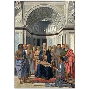 Piero Della Francesca Bakire ve Çocuk Azizlerle