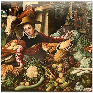 Pieter Aertsen Sebze Satıcısı