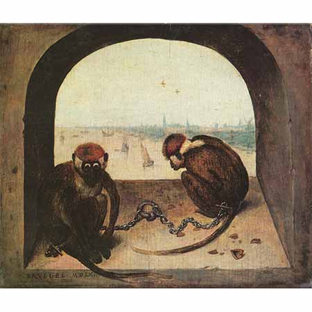 Pieter Bruegel İki Maymun
