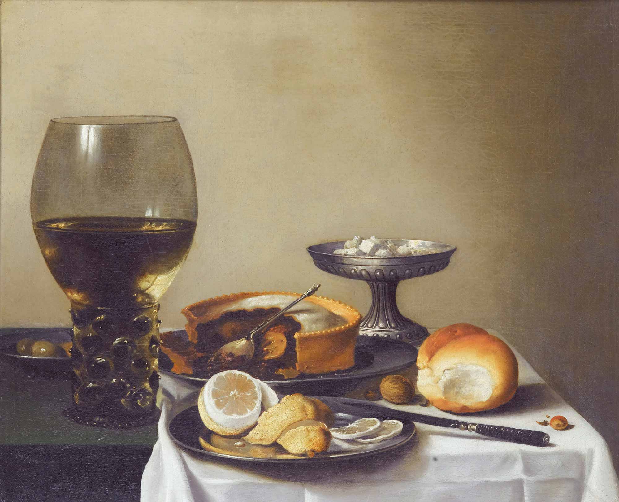 Pieter Claesz Limon ve Ekmekli Natürmort
