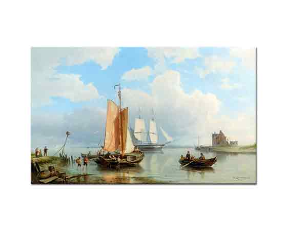 Pieter Cornelis Dommersen Balıkçılar