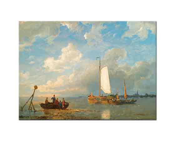Pieter Cornelis Dommersen Dutch Körfezinde Tekneler